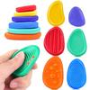 Fidget Toys Adults Sensory Silicone Stone 6 Pack Textured for Autism Kids Calming Down Fidget Stress Relief Toys Kids Gifts
