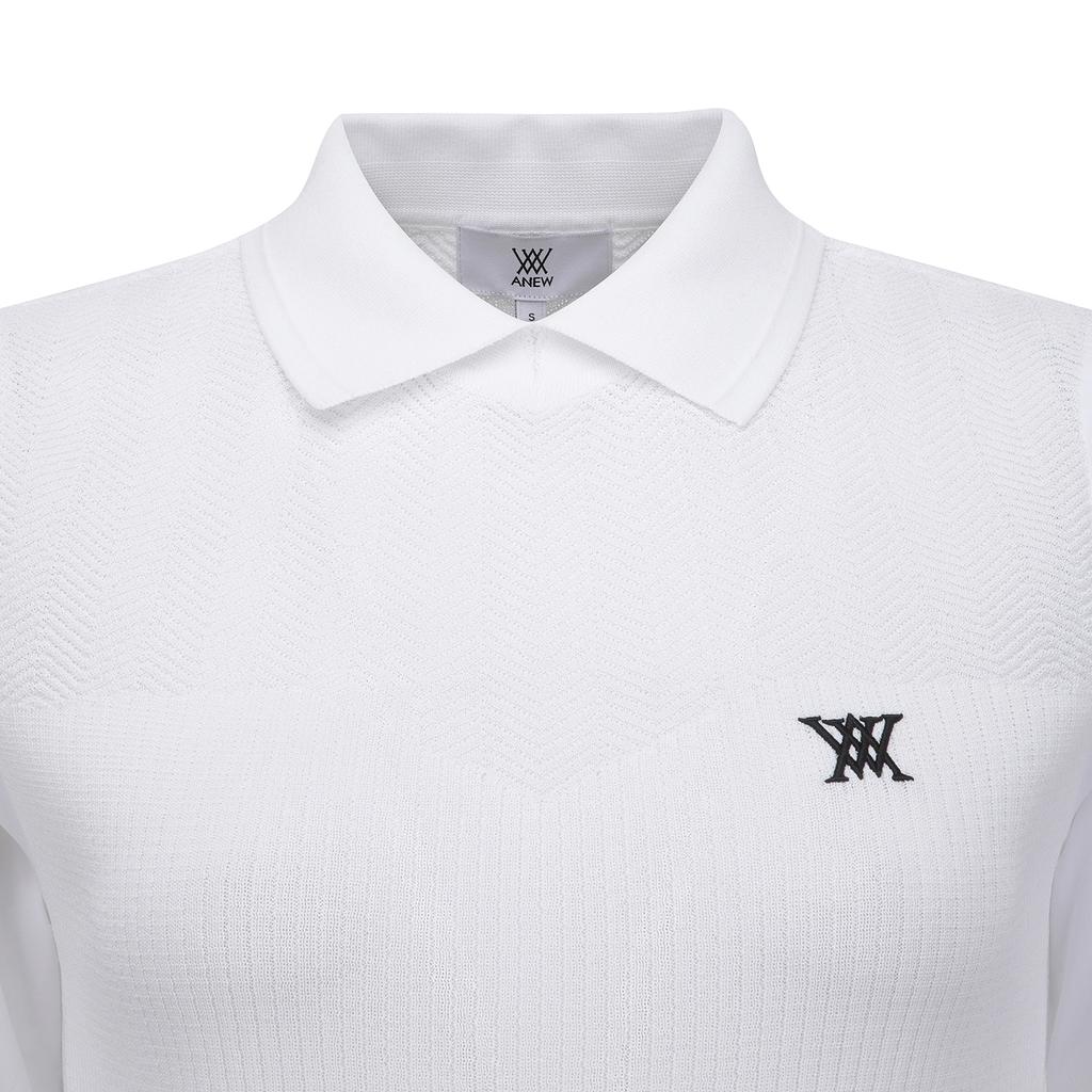 ANEW GOLF Women Sm Hybrid Sweater_Wh