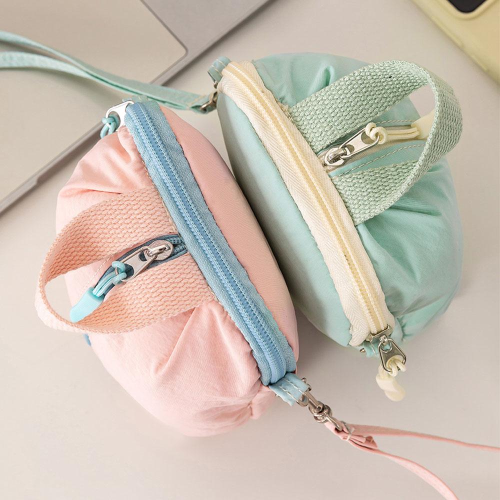 Mini Makeup Bag Nylon Sanitary Napkin Storage Bag Portable Makeup Organizer Modern Cosmetic Storage Case For Handbag Girls Work