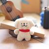 Doll Pendant, Mini Size Portable Keychain Pendant, Soft Velvet Fabric Puppy Design Doll, Durable Accessory for Bags Keys Backpacks