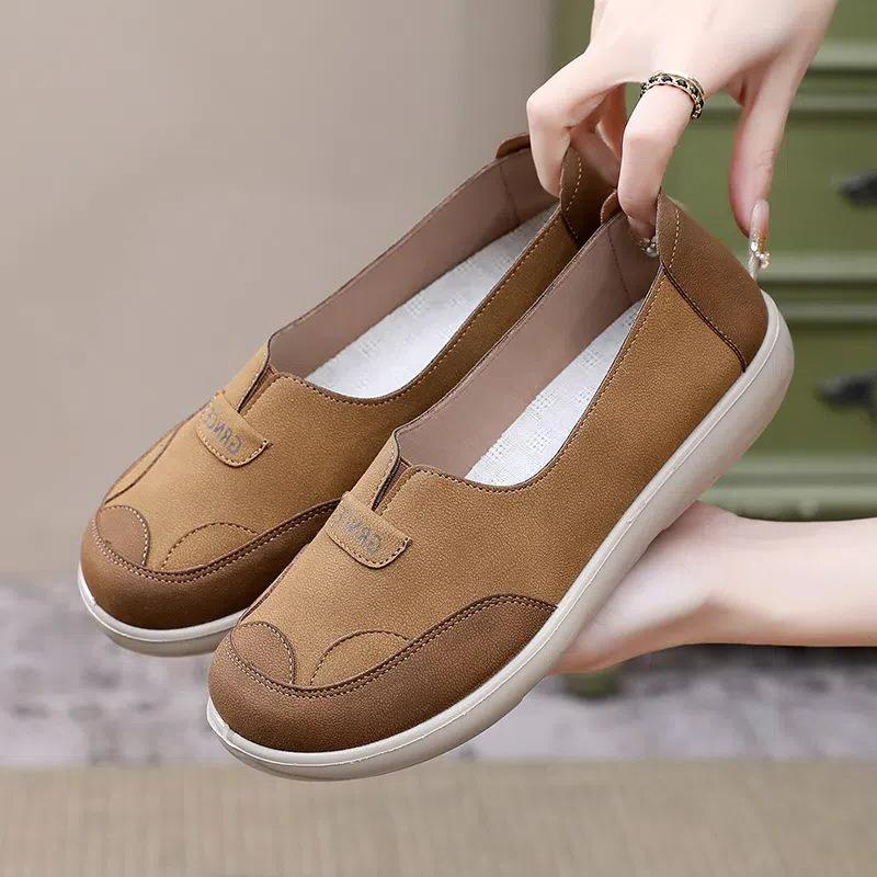 Shoes women's spring and autumn new versatile women's shoes breathable and wear-resistant casual non-slip shoes lazy soft bottom round head