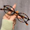 Trendy Small Retro Oval Women Myopia Glasses Vintage Round Anti Blue Light Near Sight Eyewear Fashion Ladies Decorative Glasses