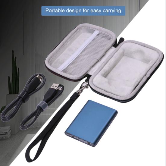 Pouch Hard Drive Storage with Good Hardness Wear-resistant Hand Strap External Case for Samsung