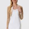 Women S Long Sleeve Velvet Open Front Short Cardigan For Cocktail Party