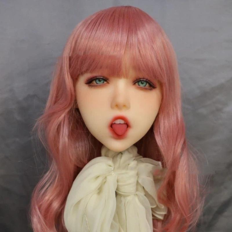 Hlava sexuální panenky pro dospělé Vynikající make-up Tpe Měkká gumová hlava Vyřezávaná s ústy Orální sex Sexuální hračka pro dospělé muže