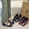 Single Shoe Inner Height Increase 5cm Shell Style Mary Jane Small Fashion Height Increase Single Shoe