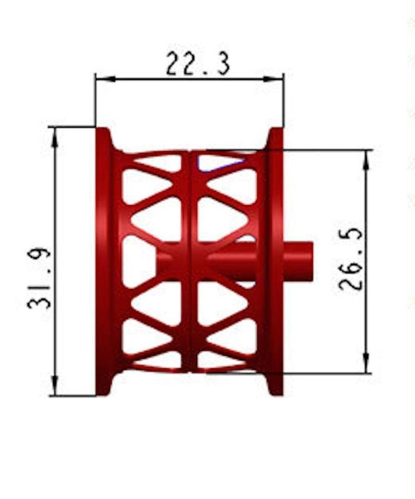 VISPREA DAIWA ALPHAS SV TW 800 Náhradní cívka pro naviják 800s s mělkou drážkou Mělká cívka Cívka Bait Finesse Repasovaná kovová cívka
