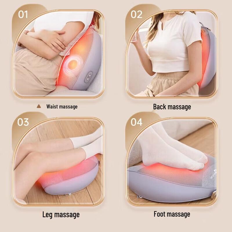 WayourCare Portable Heated Lumbar Massager CN plug (adapter included)