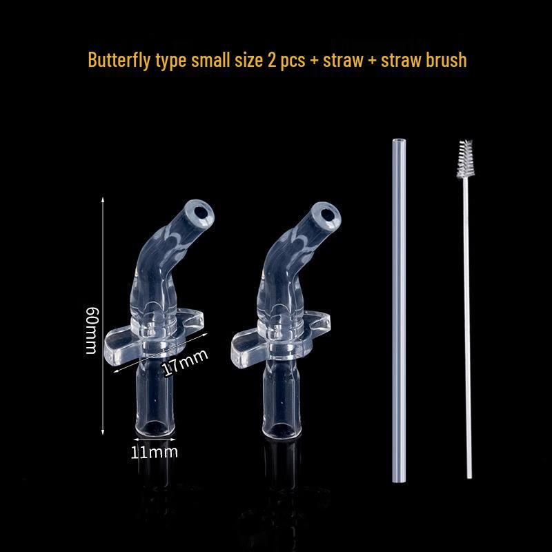 Universeller Silikon-Ausgießer für isolierte Wasserflaschen für Kinder und Babyflaschen - Weiches Strohhalm-Ersatzzubehör.