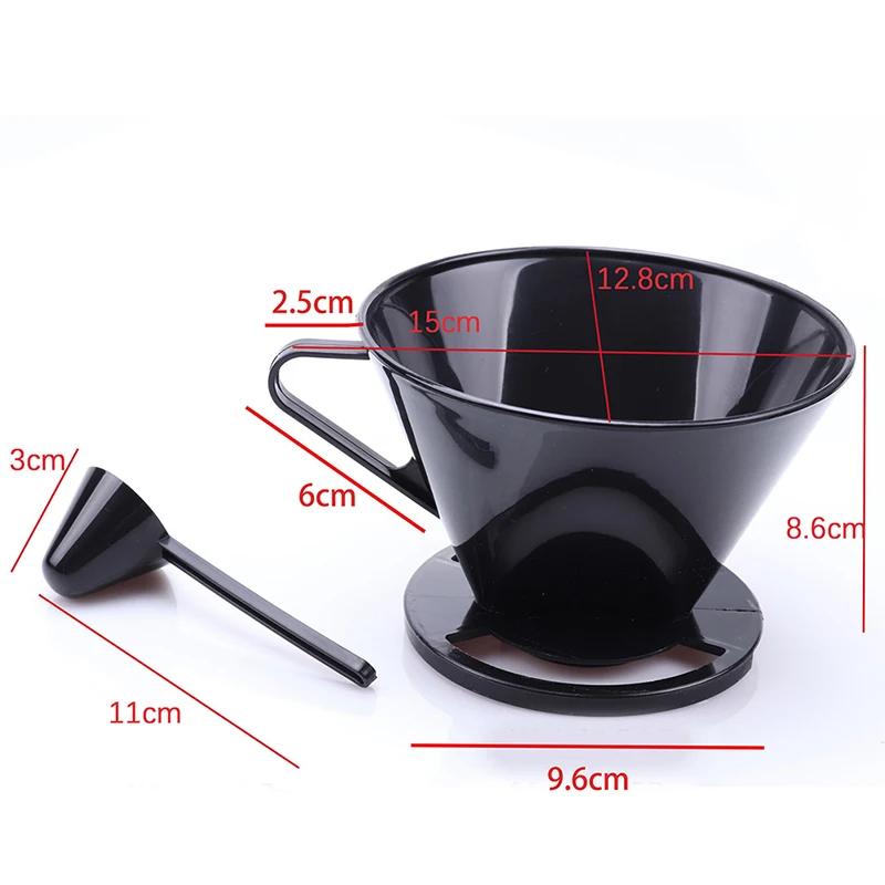 

Reusable Coffee Filter Coffee Cup Dripper Mesh Strainer With Measuring Spoon-Homeclub