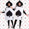 Wonderland Alice In Ace Of Spades Party Costume Cosplay Halloween Poker Jumpsuit