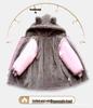 2025 Girls' Mid-Length Velvet-Lined Winter Jacket - Stylish Down-Cotton Coat