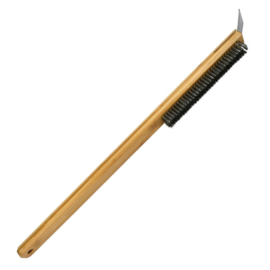 Pizza Oven Long Cleaning Brush Stainless Steel Long Handle Cleaning Brush for Cooking Baking Accessories