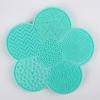 Spazzola Pulitore con Ventosa in Silicone - Design Floreale