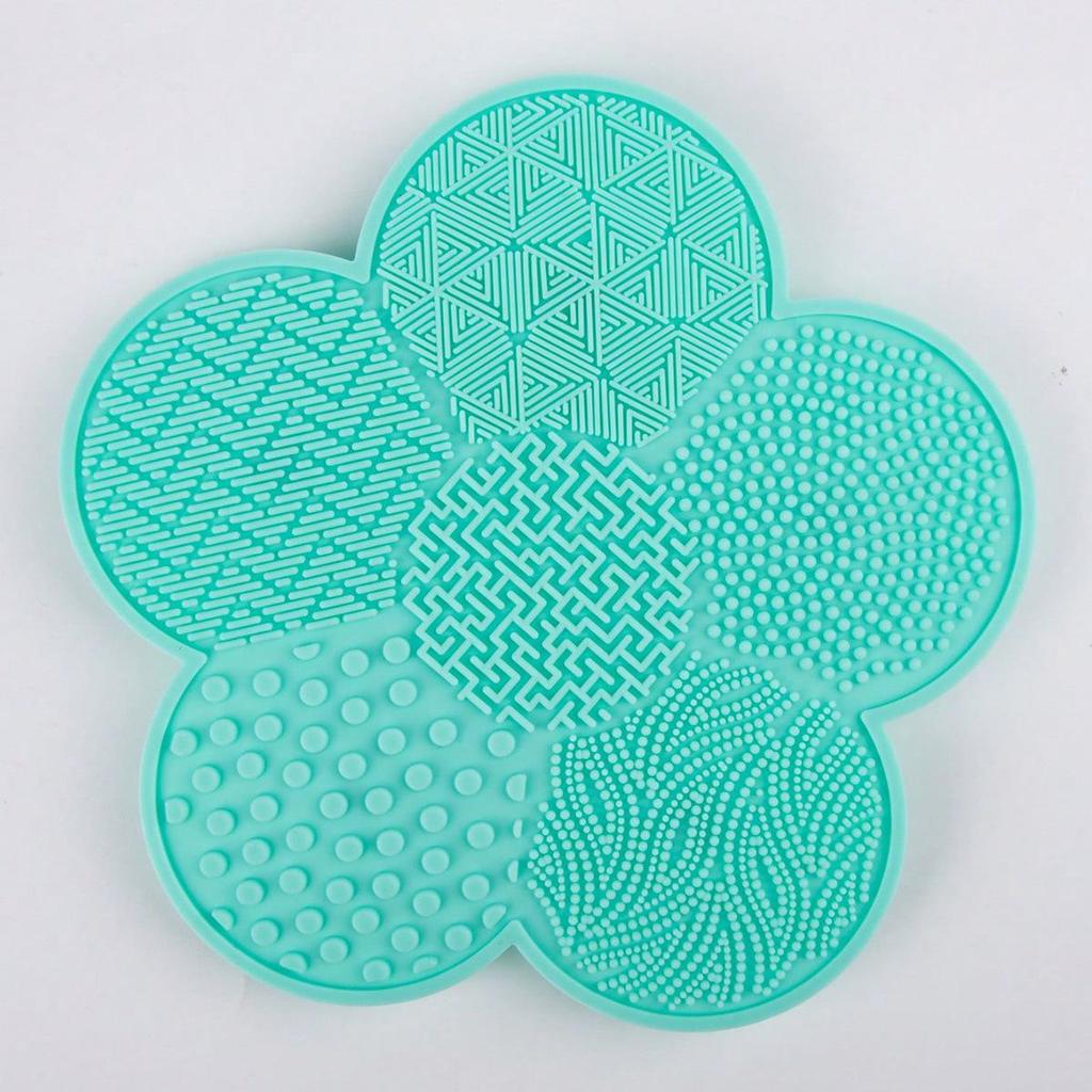 Spazzola Pulitore con Ventosa in Silicone - Design Floreale