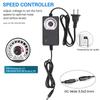 2er-Pack 120mm leiser Lüfter 100V 240V AC Netzteil für PC und Router mit variabler Geschwindigkeitsregelung DC3 12V