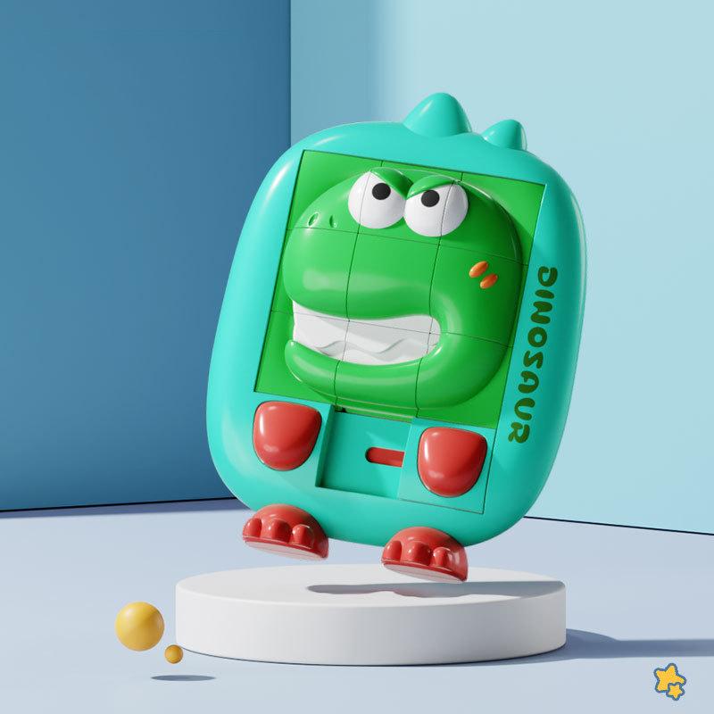 3D Cartoon Animal Huarong Road Slide Puzzle Games Children Board Game Thinking Training Nine Grids Kids Educational Puzzles Toy