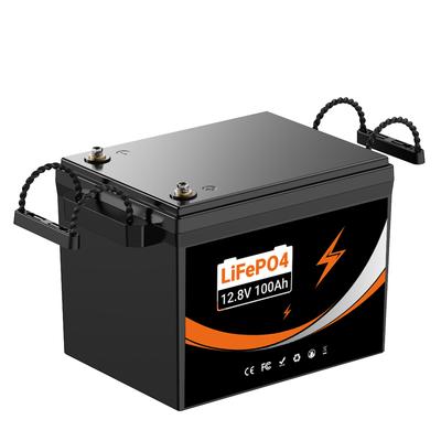 Stock Entrepôt d'Outre-Mer UE DE UK 12.8V 100Ah 100A BMS Batterie LiFePO4 Cycle Profond Stockage Énergie Solaire Camping-car Marin Batterie Lithium