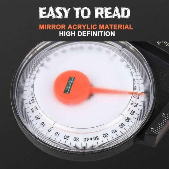 Slope Angle Meter Accurate Multifunctional Mini Lightweight Long Service Life Inclinometer Protractor for