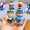 Crayon Shin-chan Trendy Anime Toy: Cute Desktop Car Ornament & Home Decoration Blind Box