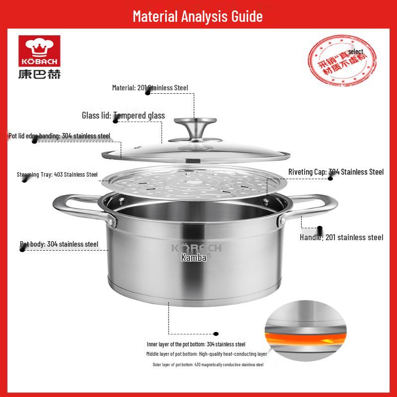 Kangbach 304 Stainless Steel Stew Pot