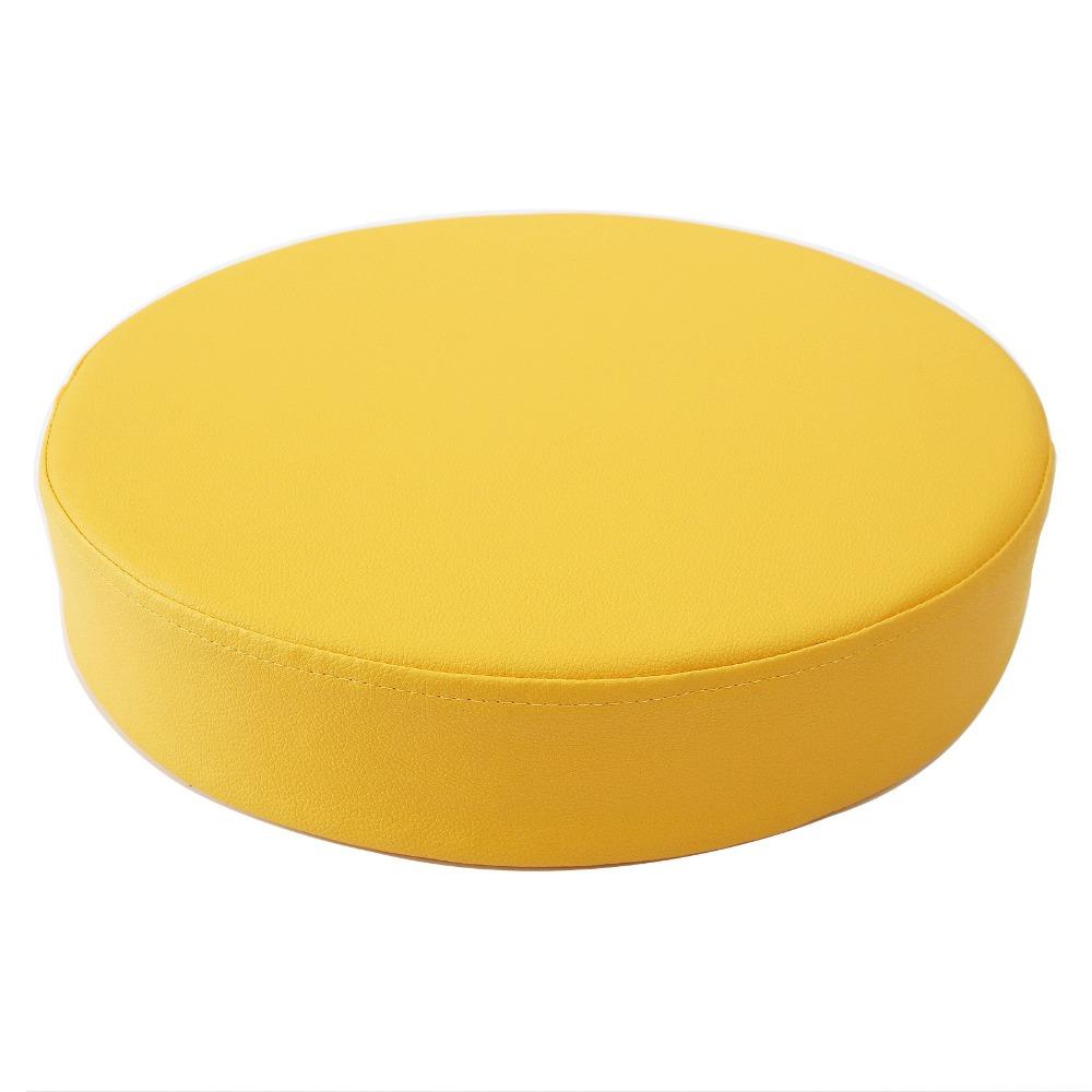 Soft Leather Round Cushion Thicken Window Pillow Practical Upholstered Cushion  Reading