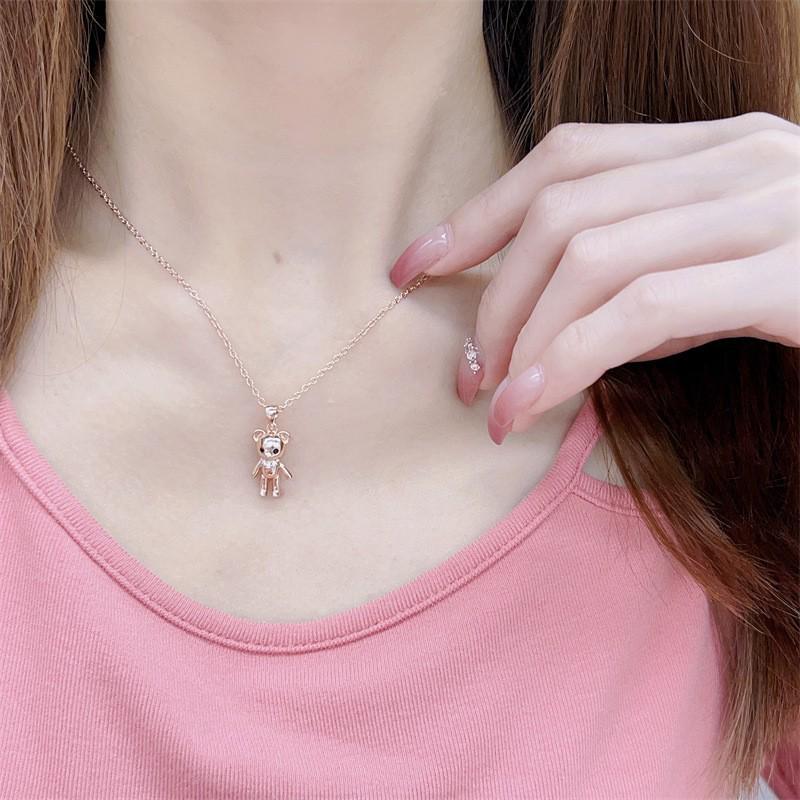 Luxury Violent Bear Pendant Necklace - Creative, Versatile Valentine s Day Gift