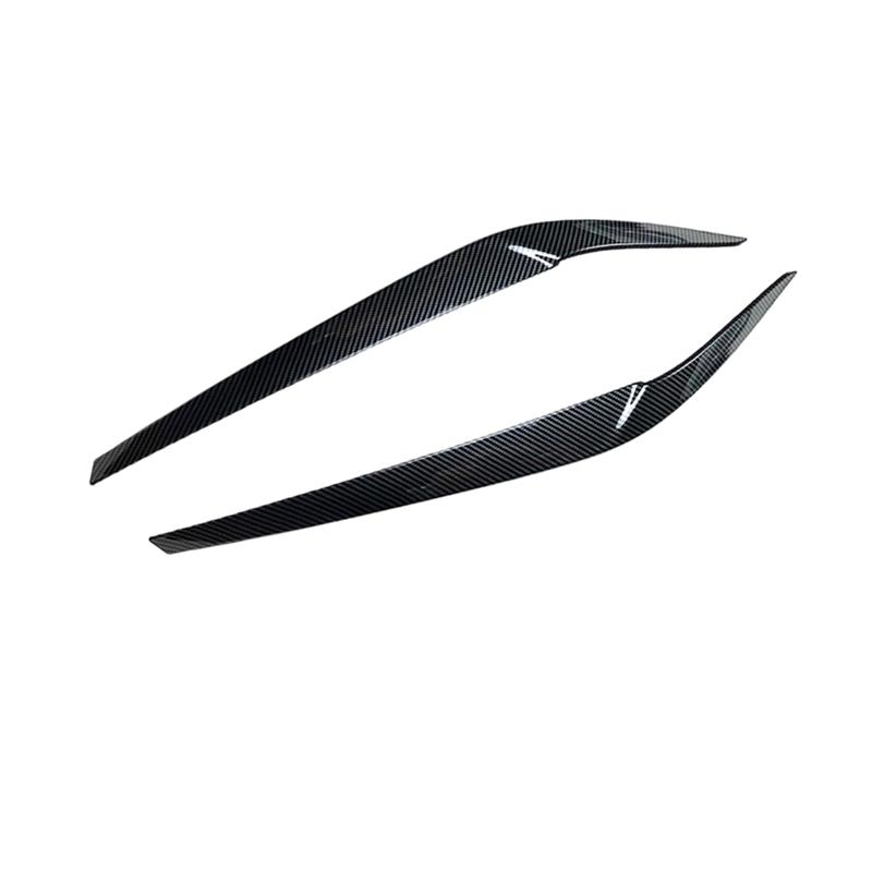 2ks CarHeadlights Obočí Eyeld Trim Cover Sticker Carbon Fiber Pro BMW řady 5 G30 G31 G38 F90 M5 525I 530I 540I 2017-