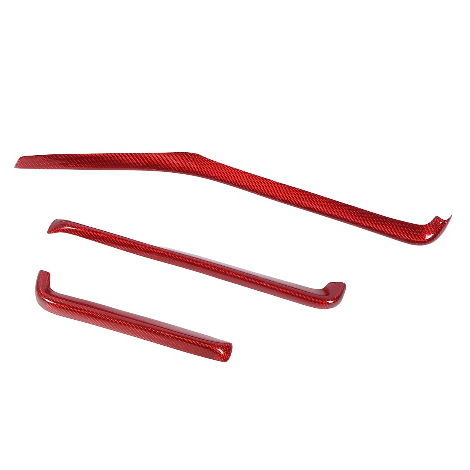 

3 Pcs Dashboard Strip Cover Trim Carbon Decorative for C8 51 06 R1 Convertible 2020 to 2024