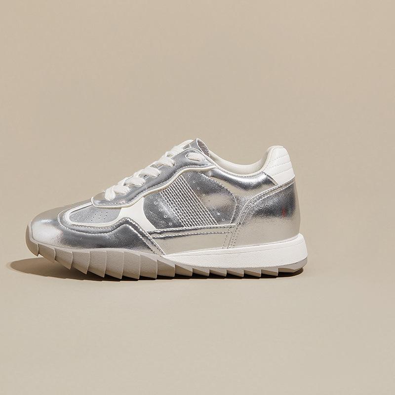 Shoes women's casual sports shoes 2025 new summer breathable platform white shoes Forrest Gump shoes retro German training shoes