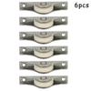 6pcs Window Pulley Wardrobe Drawer Sliding Roller Cabinet Casement Pulley Nylon Wheel  Cupboard Sliding Door Roller Hardware