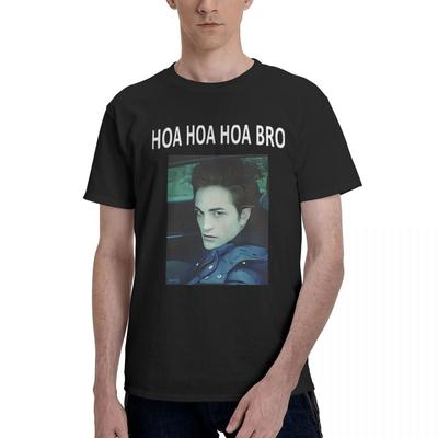 Ho Ho Ho BRO Robert Pattinson Twilight 100 Cotton Casual Breathable Confortable Men Top New Gifts And TShirts Men Clothes