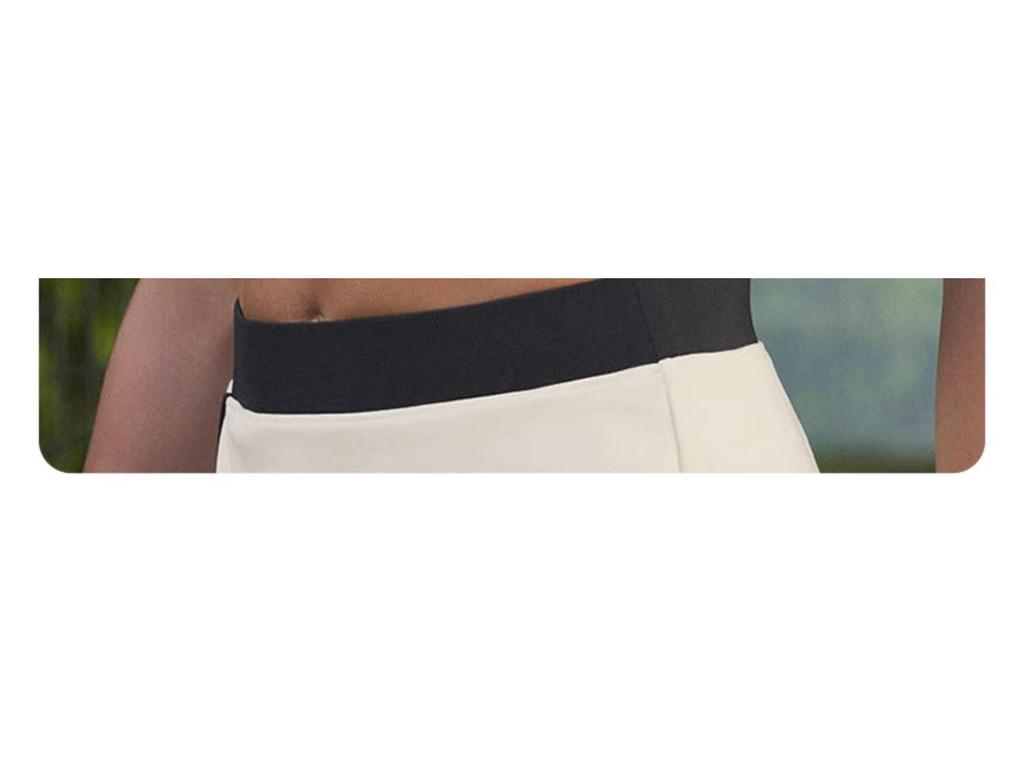 Women's Slimming Contrast Color Tennis Set, Quick-Dry Yoga Fitness Vest & Skirt with Chest Pads, Two-Piece Activewear.
