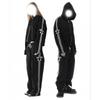 Gothic Ins Style Printed Zip Up Hoodie Sweatshirt Pants Set Loose Fit Streetwear Teens Youth