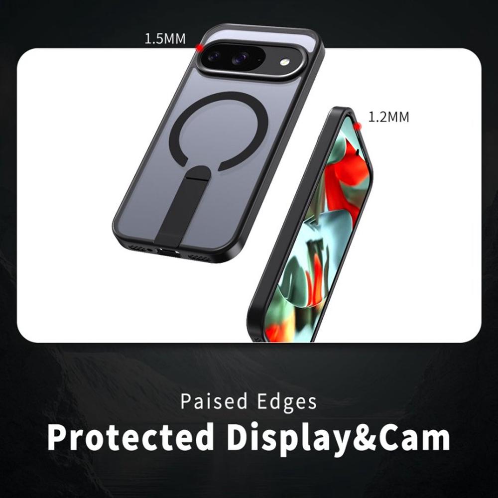 Phone Case For Google Pixel 10/10 Pro/9/9 Pro Magnetic Case Kickstand TPU + Acrylic Cover