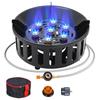 Outdoor Windproof Camping Gas Stove Furnace Burning Propane Burner With Piezoelectric Ignition For Picnic Cooking Hiking Burner