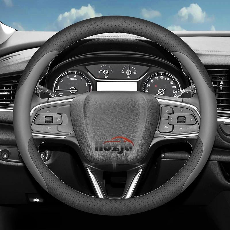 Leather Car Steering Wheel Cover for Opel Mokka X B Mokka-e Astra G H J K GTC Insignia A B Sport Tourer Vivaro A B C Accessories