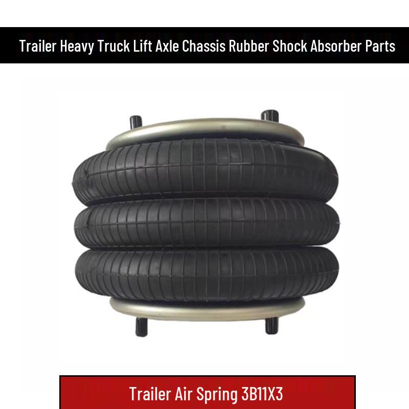 BPW Axle CIMC Trailer Heavy Truck Lift Axle Rubber Air Suspension Shock Absorber