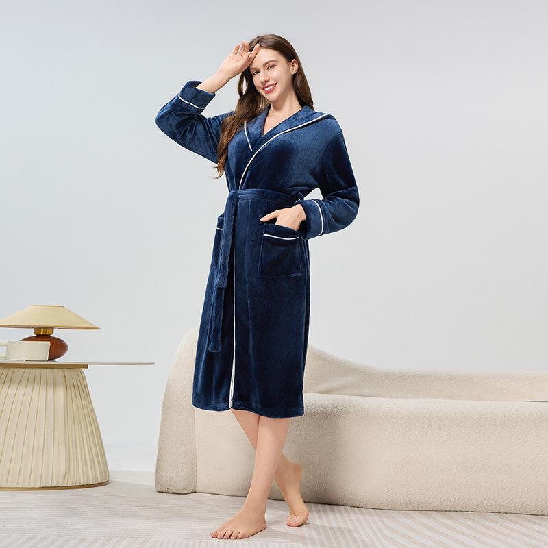 

Унисекс Худи Фланелевая Юката Халат для осени/зимы Double Extra Large