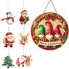 Christmas Party Decor Set With Paper Fans Paper Flowers Lanterns For Festive Event Venue Decoration