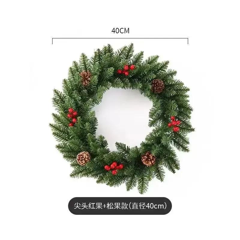 Artificial Christmas Wreath with Pine Cones and Berries