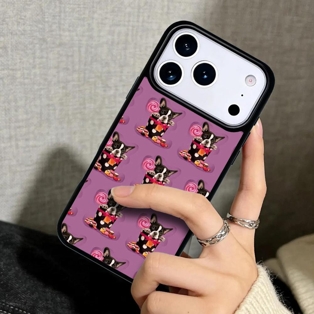 Capa Case for iPhone 17 Air 16 Pro Max 15 Plus 11 13 Mini 14 12 Back Phone Cover French Bulldog Beagle Dogs