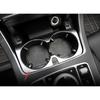 For Mercedes-Benz GLC 2016- Silver ABS Middle Console Water Cup Frame Trim