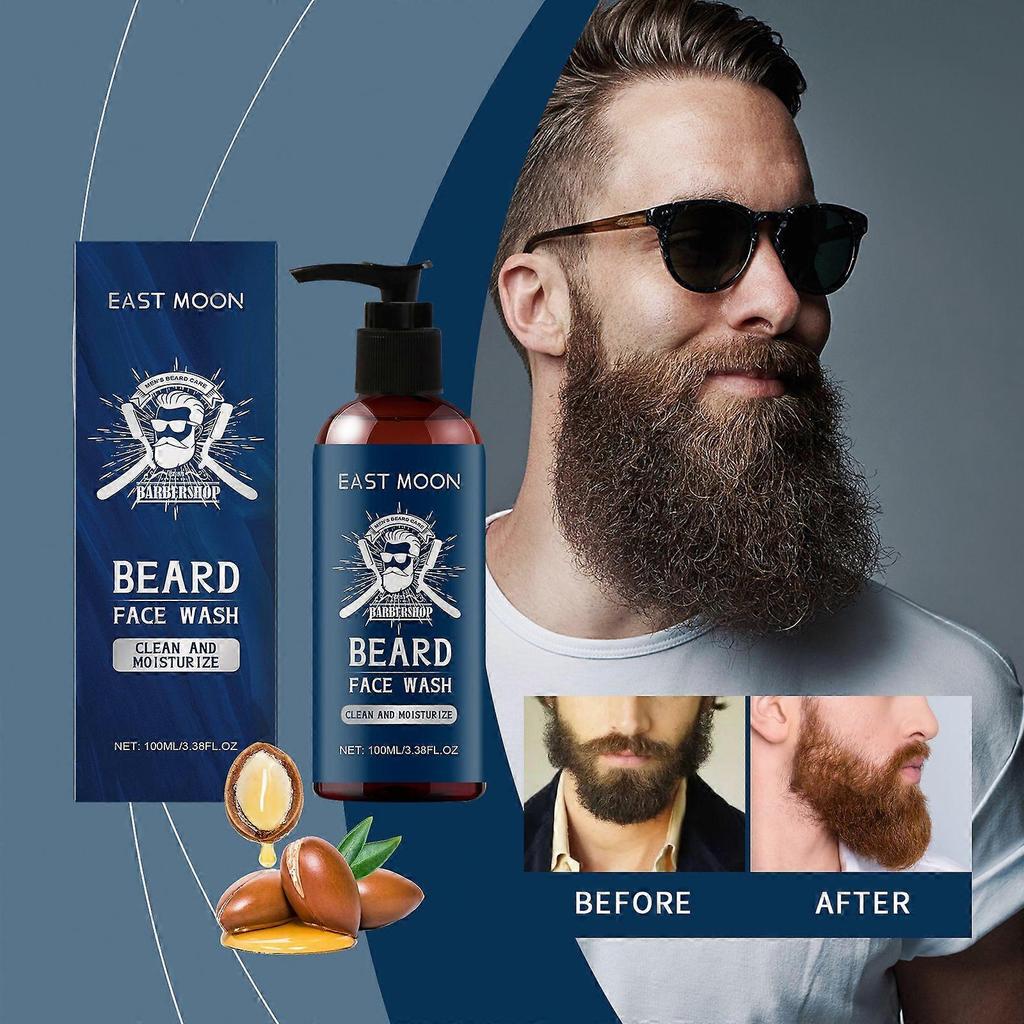 Men's Beard Care Shampoo, Hydrates, Repairs, Moisturizes, Frizz Control ,100ml