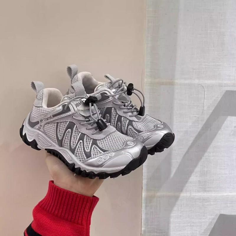 Youth style shoes Kids Slip-On Sport Sneakers Boys Girls Outdoor Walking Shoes Rubber Sole Breathable Mesh Upper