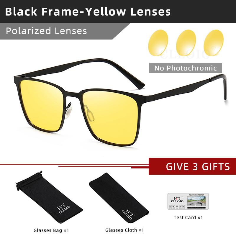 

CLLOIO квадратные фотохромные поляризованные солнцезащитные очки для мужчин и женщин модные дорожные вождения антибликовые солнцезащитные очки мужские Oculos de sol Glasses Without Box