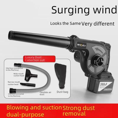 CE Certified High Power Wireless Hair & Small Dust Blower with Rechargeable Lithium Battery, US Standard