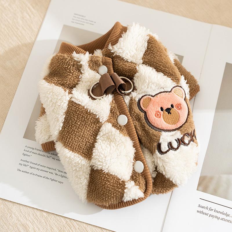 

Cat clothes winter thickened warm puppy kitten two feet cotton coat puppy dog into cat blue cat pet clothing S (recommended weight 3-2.5 kg)