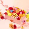 25Pcs Mix Artificial Flowers Heads Silk Fake Flower for Home Decor Garden Wedding Decoration DIY Craft Garland Gift Accessories