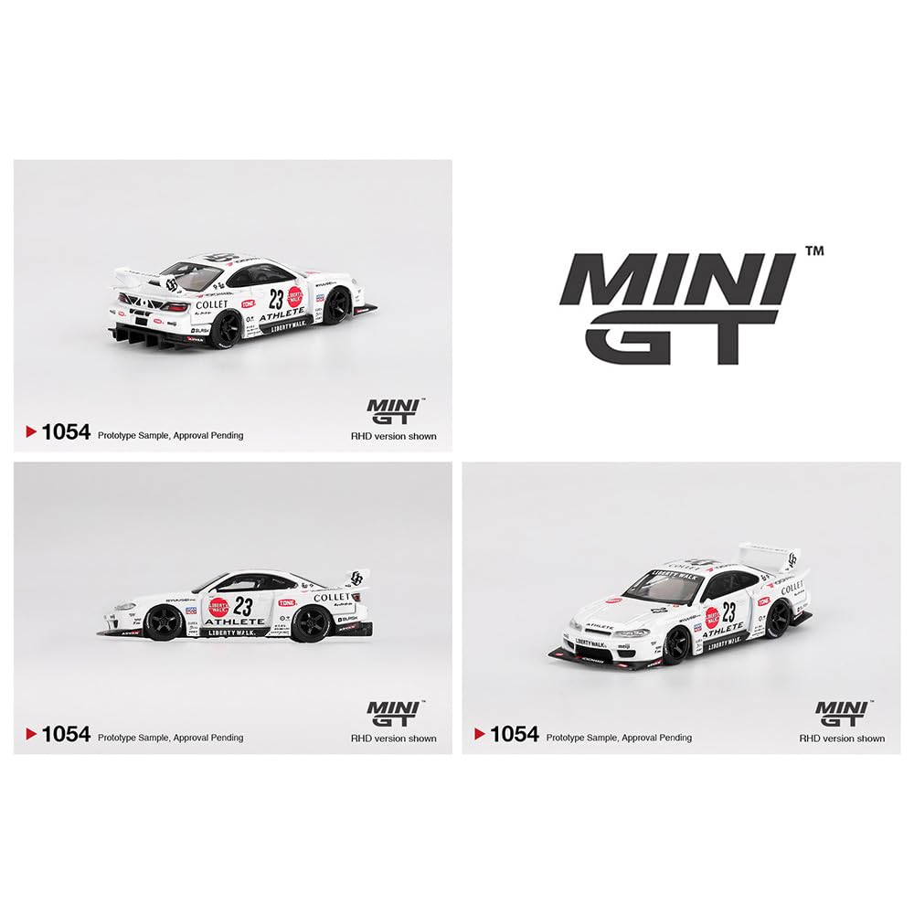 MINI GT 164 Scale Nissan LB-Super Silhouette S15 Silvia Athlete (U.S. MiJo Toys Exclusive) MGT01054-BL